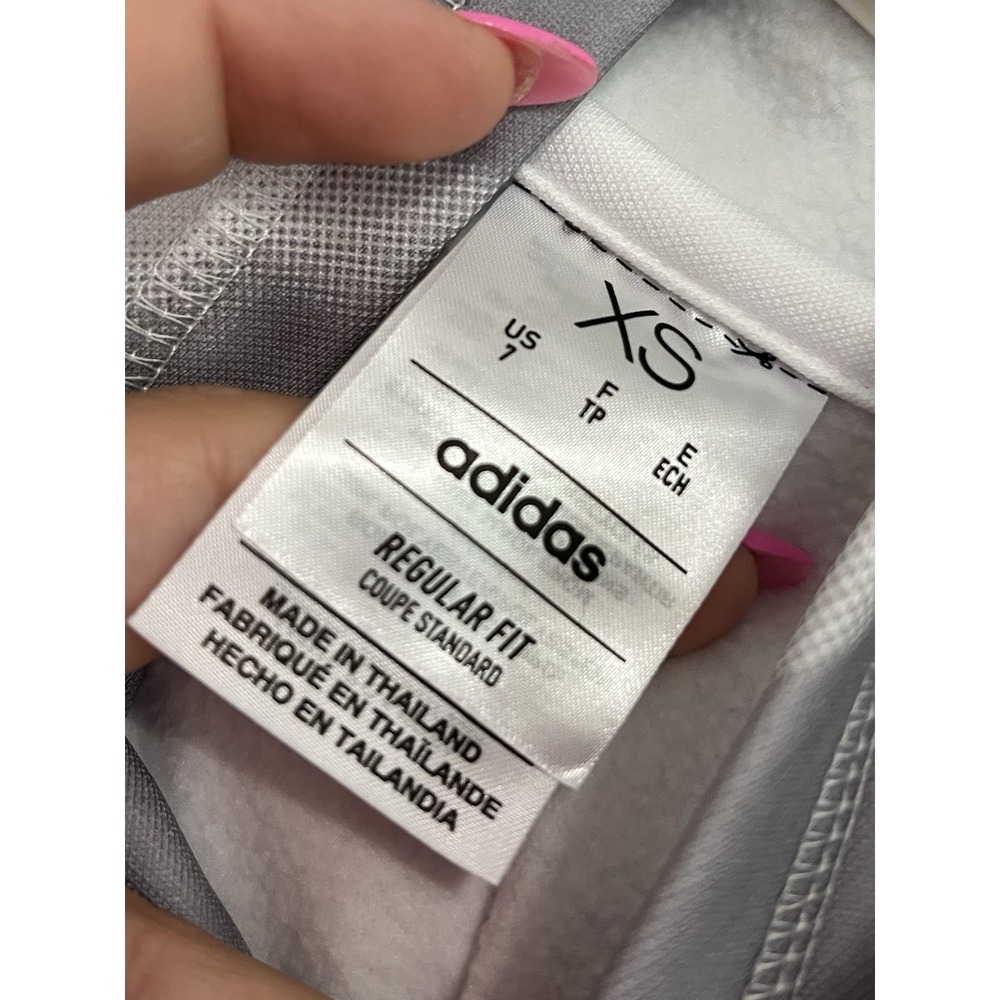 Adidas Kids Unisex Youth Athletic White Gray Camouflage‎ Pullover Hoodie Size XS - Picture 3 of 5